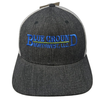 The Game Trucker Hat Gray One Size Blue Ground Northwest LLC Mesh Snapback Brim