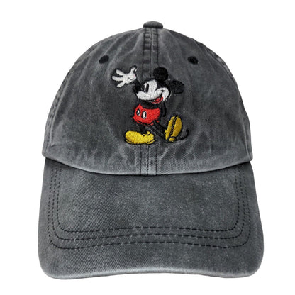 Mickey Mouse Snapback Hat Gray OSFM Embroidered Adjustable Disney