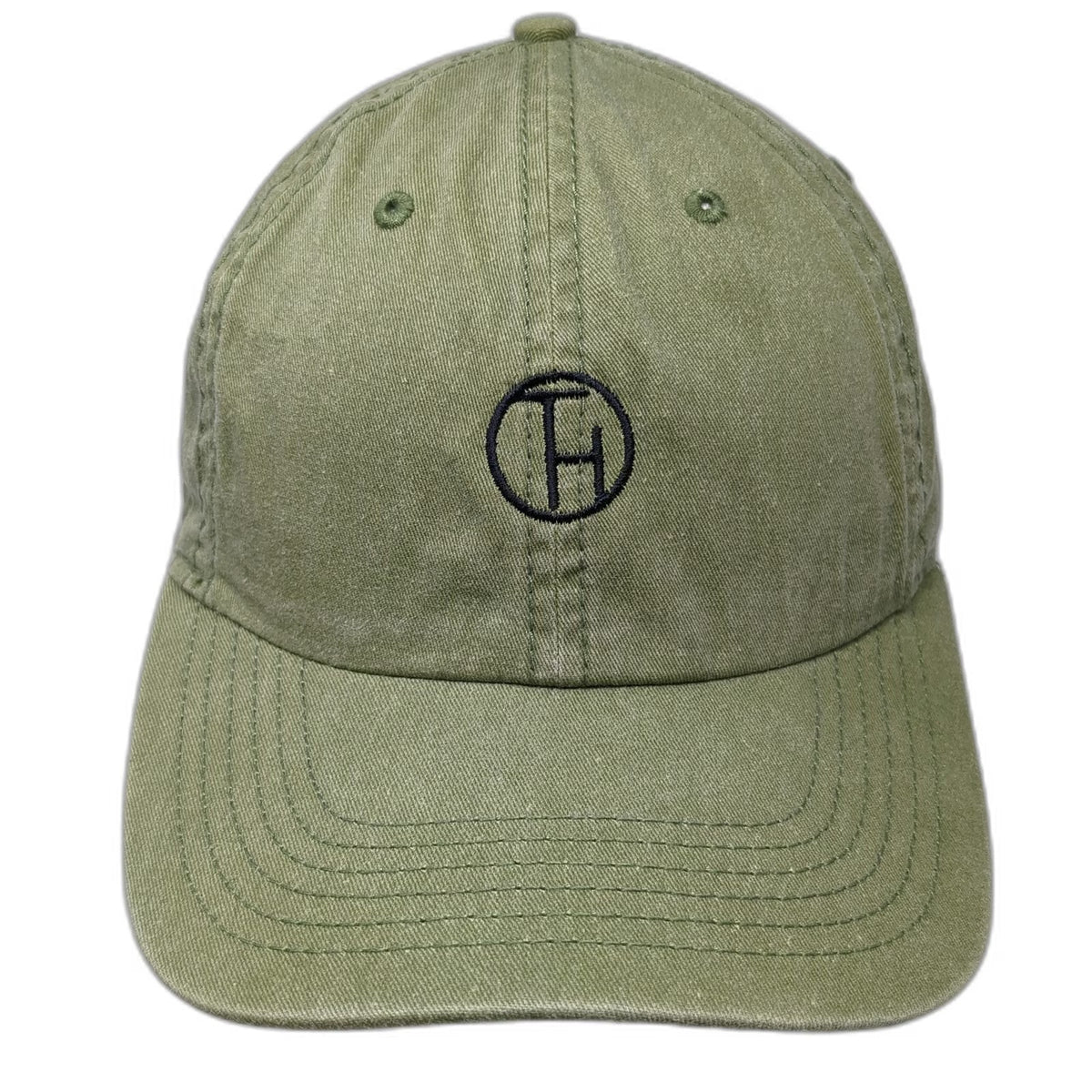 Imperial Baseball Cap Green One Size Whitefish MT Slideback Hat Cotton TH Logo