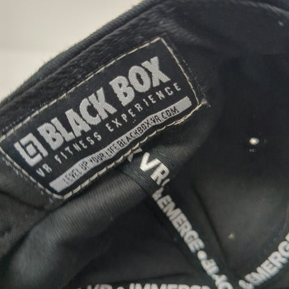 Black Box VR Fitness 5 Panel Black Hat One Size Snapback Level Up Your Life