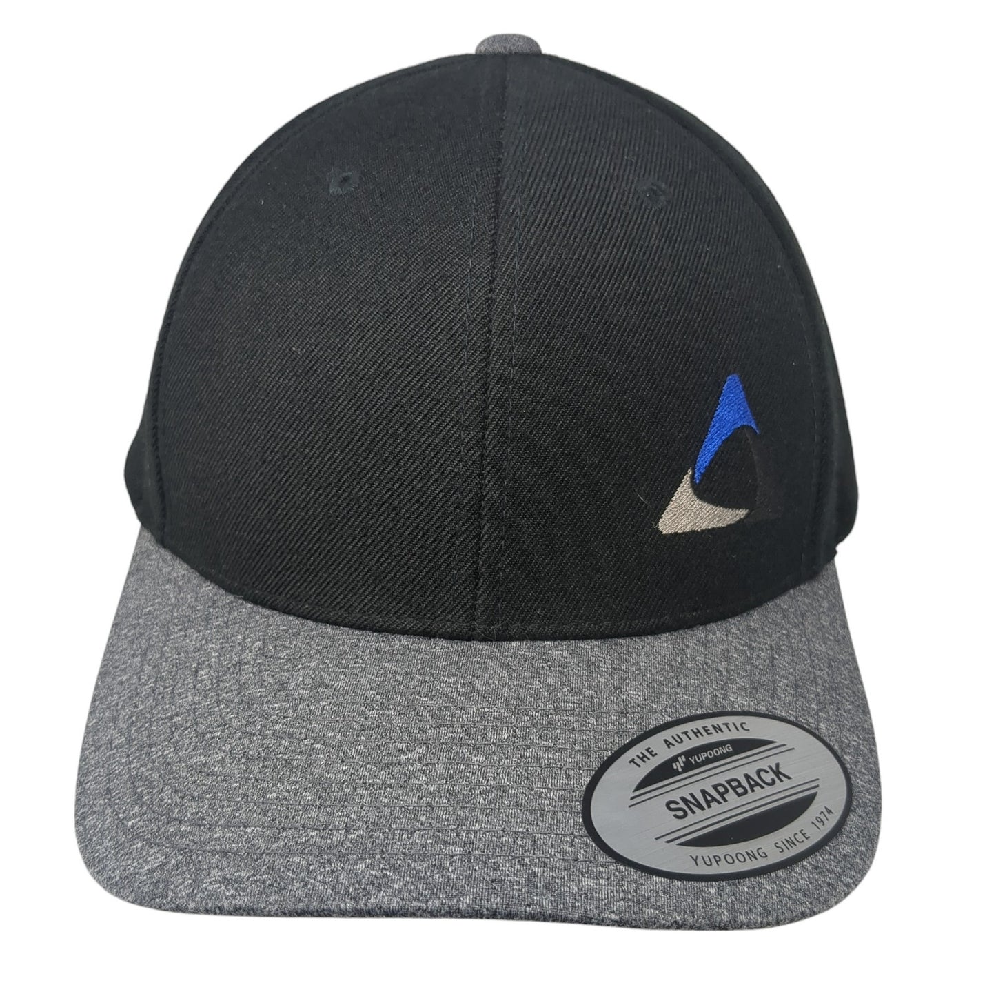 Sport-Tek Snapback Hat Black One Size Adjustable Embroidered 6 Panel Yupoong