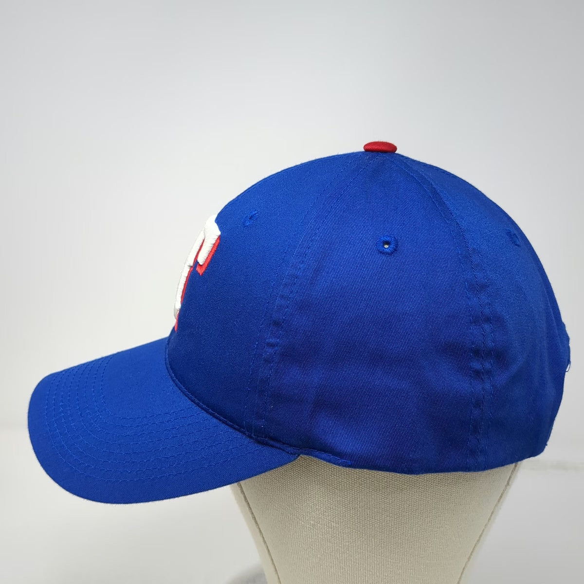 Texas Rangers MLB Outdoor Cap Snapback Blue OSFM White Red Logo Gray Brim Hat