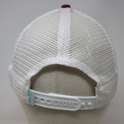 Sevenly Trucker Hat Red One Size People Matter Mesh Back Snapback Cotton Poly