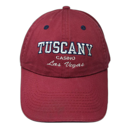 Attitude 101 Baseball Cap Red One Size Tuscany Casino Las Vegas Embroidered Hat
