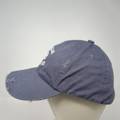 Rescue Proud Slideback Baseball Cap Blue One Size Adjustable Distressed District