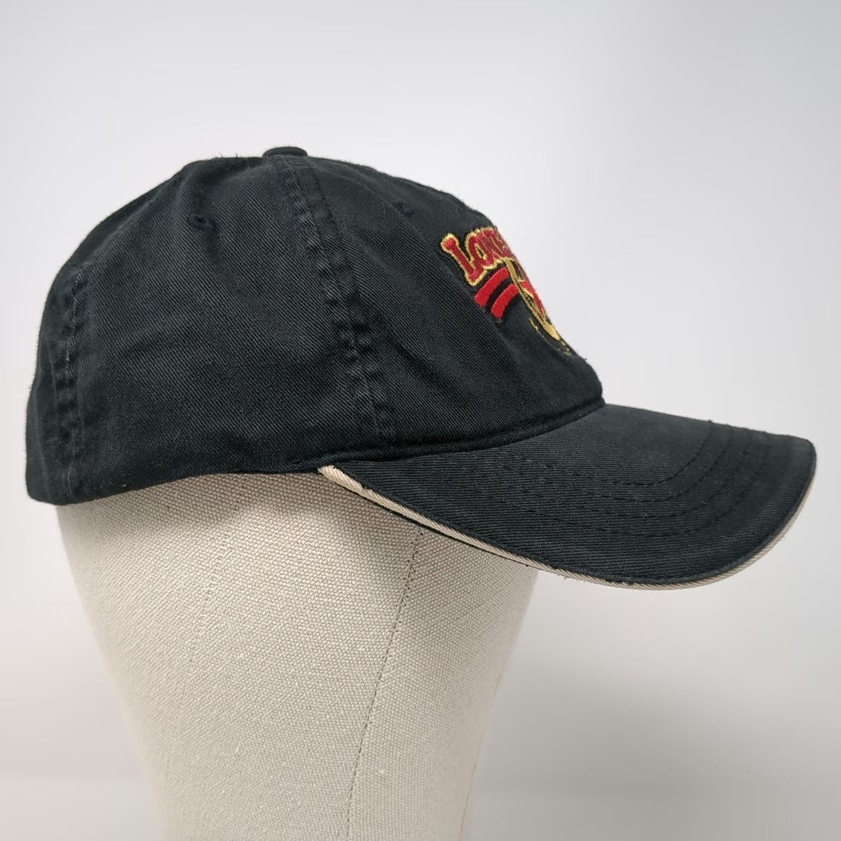 Flexfit Yupoong Baseball Cap Black One Size Lone Star Texas Arizona Hat Sewn