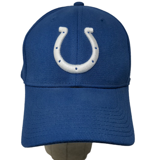 Reebok NFL Men's Fitted Hat Blue Size M/L Embroidered Indianapolis Colts Logo