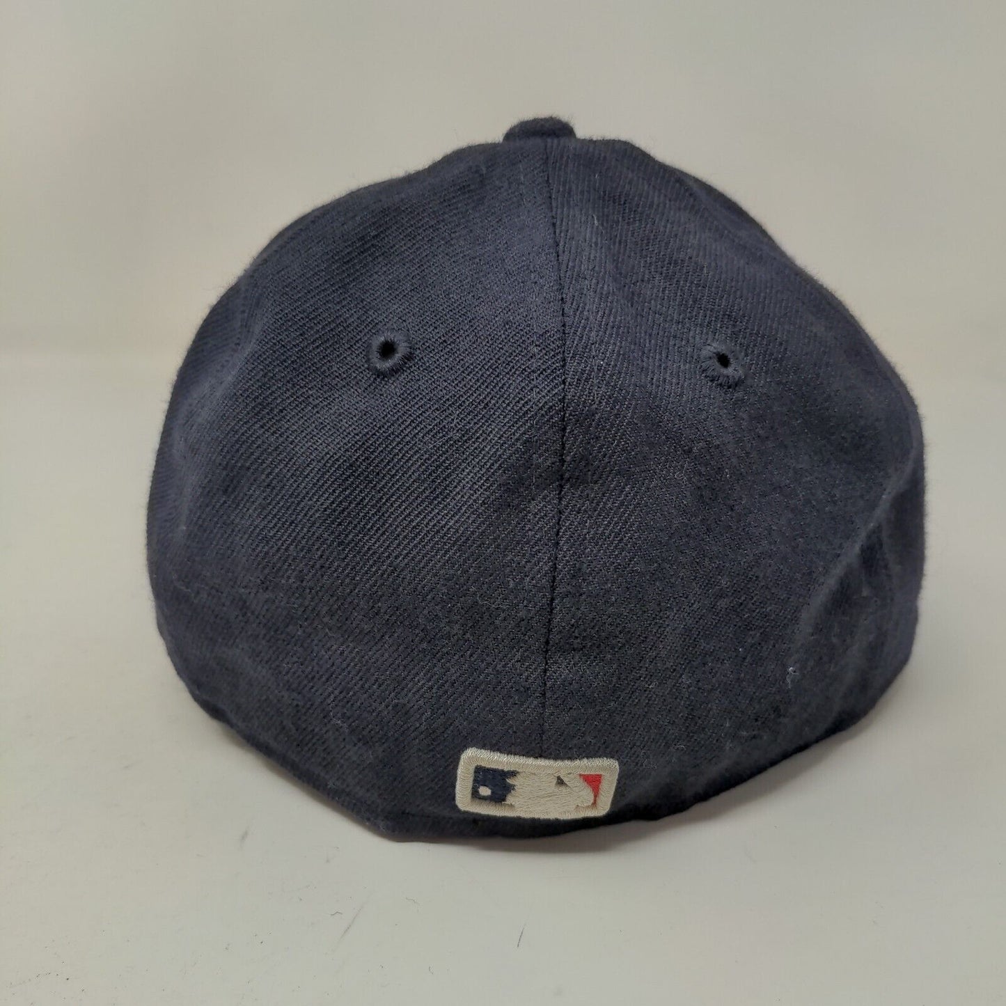 New Era Boys Fitted Hat Blue 6 3/4 Embroidered Boston Red Sox Logo 59Fifty
