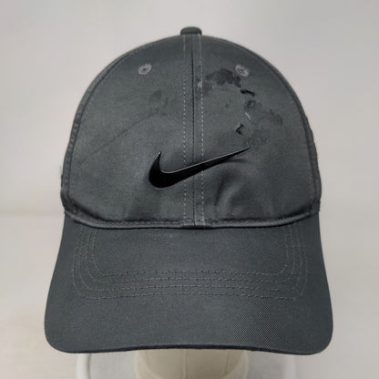 Nike Golf Strapback Hat Gray OSFM Adjustable Swoosh Forsythe SOS Security