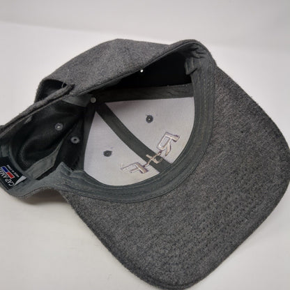 R+F Strapback Hat Gray One Size Adjustable Embroidered Cap America