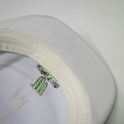 Monster Energy AMA Supercross Championship White Trucker Hat One Size Mesh Blue