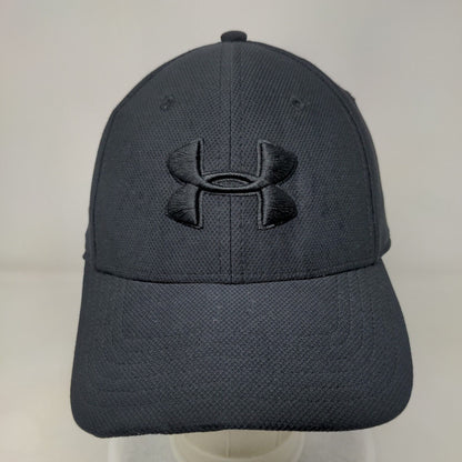 Under Armour Fitted Hat Black L/XL Classic Fit Blitzing Embroidered
