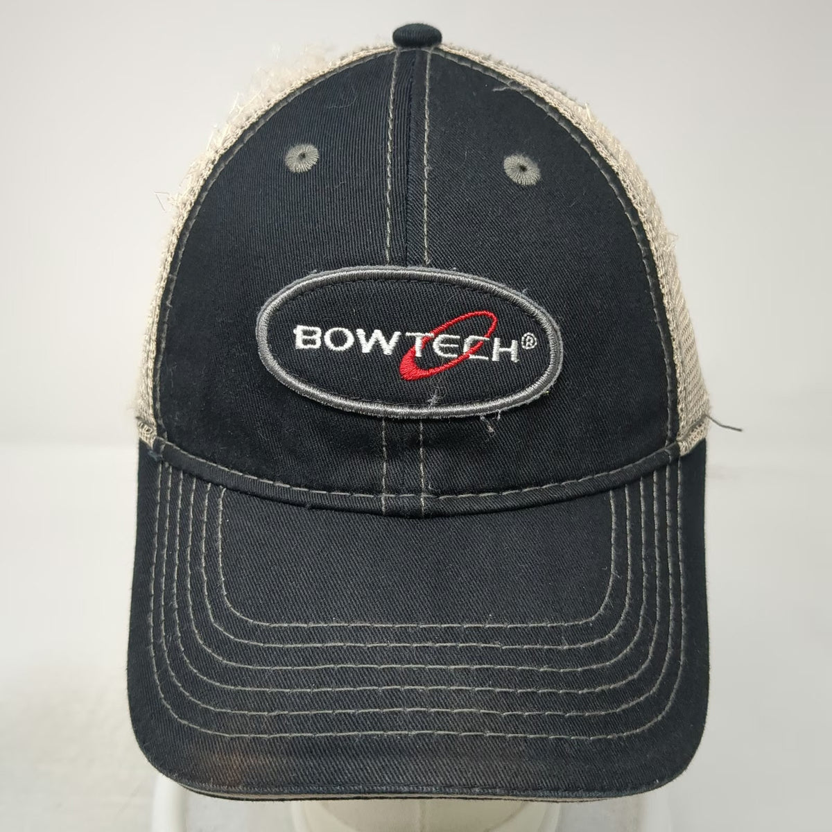BowTech Baseball Cap Black One Size Mesh Back Strapback Hunting Archery Hat