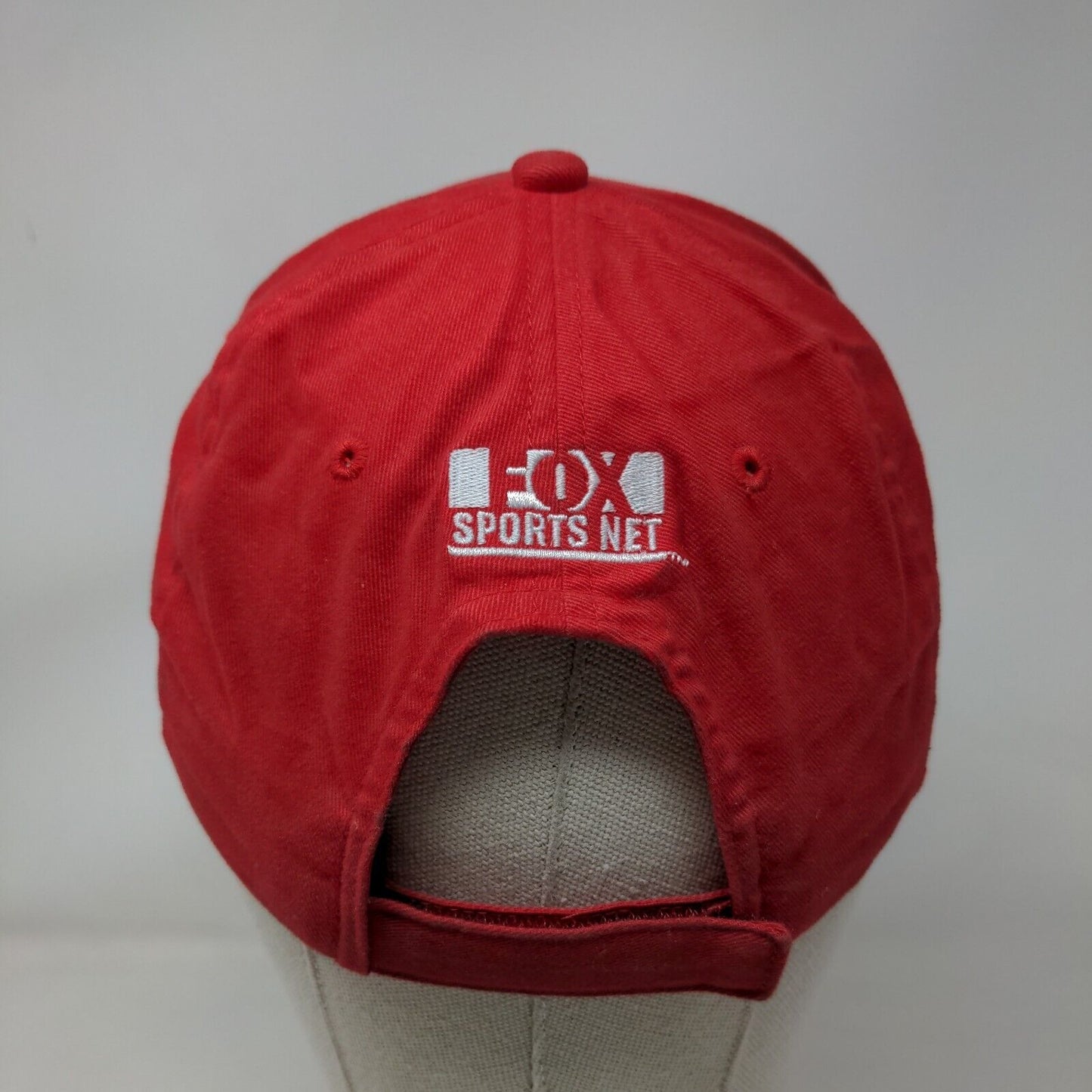 Cincinnati Reds Strapback Hat Red OSFA Embroidered Fox Sports Net Logo MLB