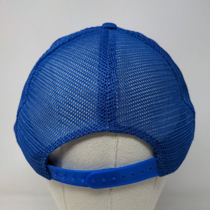 Buddies Snapback Mesh Back Rope Trucker Hat Blue OSFA Solid Speedway