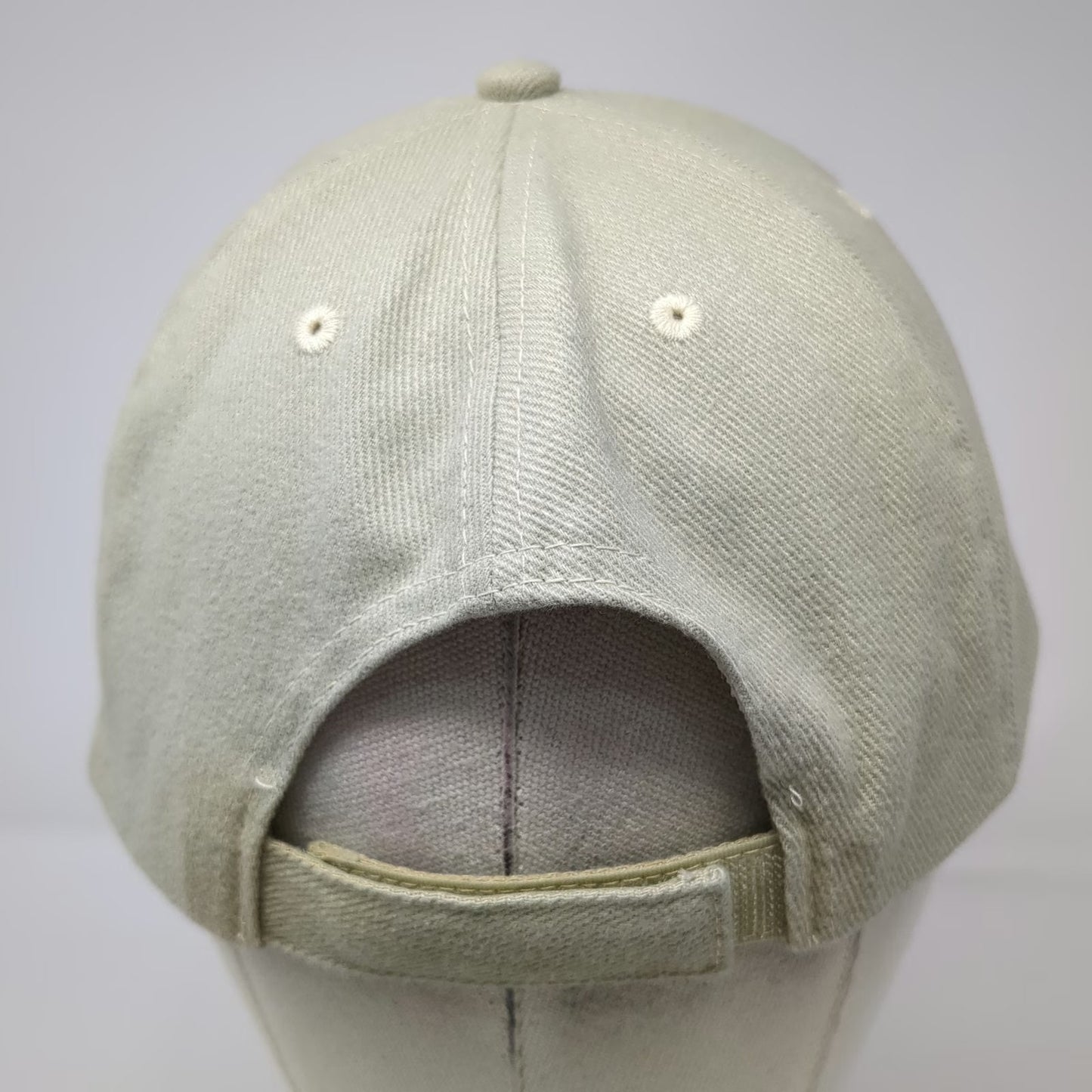 Oakland Las Vegas Raiders NFL Beige One Size Strapback Embroidered Logo Cap Hat
