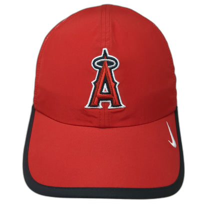 Nike MLB Los Angeles Angels Red Baseball Cap One Size Strapback Polyester Hat