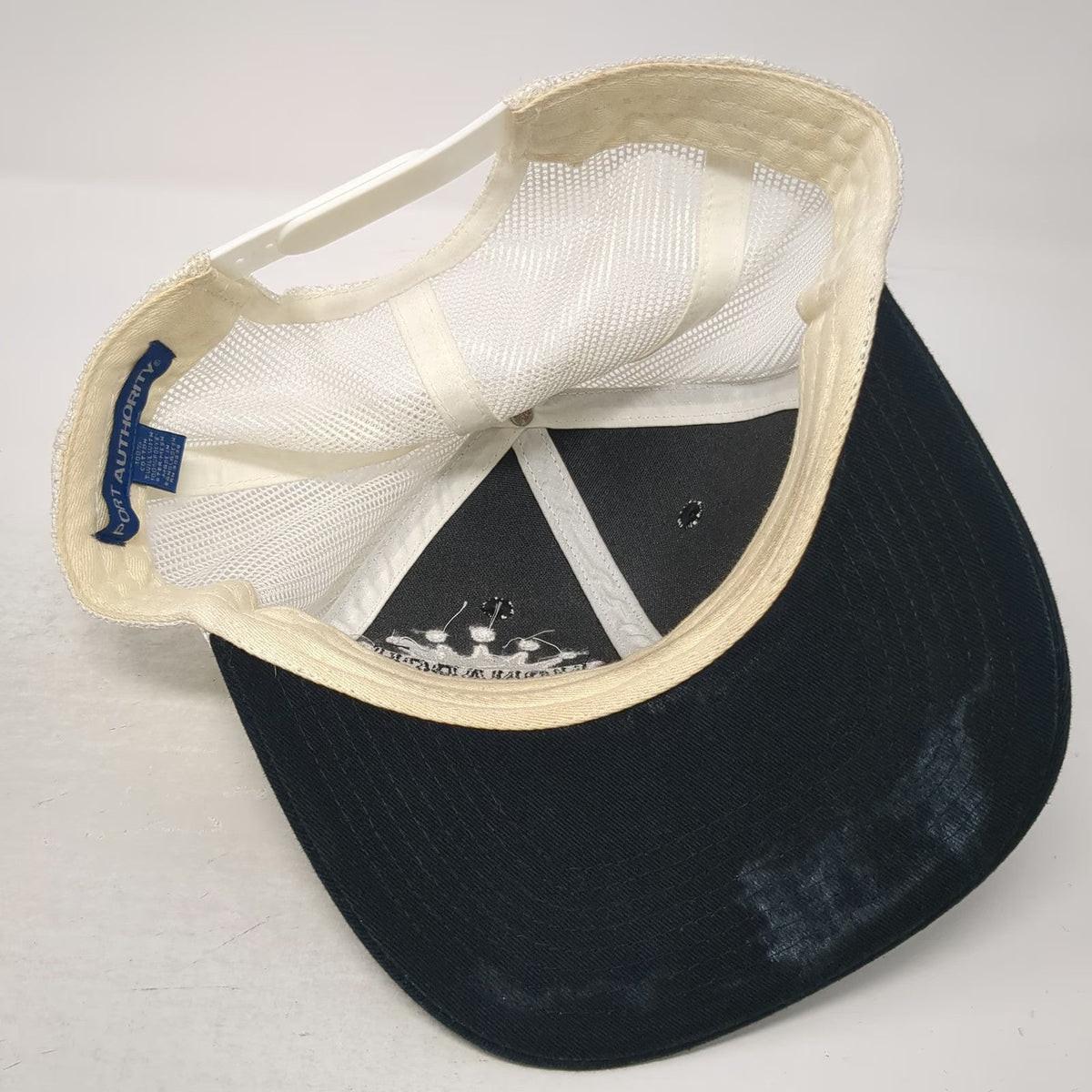 Port Authority Trucker Hat Black White One Size Monarch Pro Painting Crown Mesh