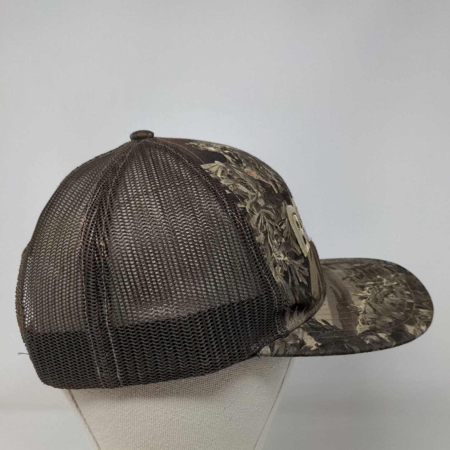 MBS Manning Building Supplies Mesh Back Trucker Hat Camo One Size 6 Panel