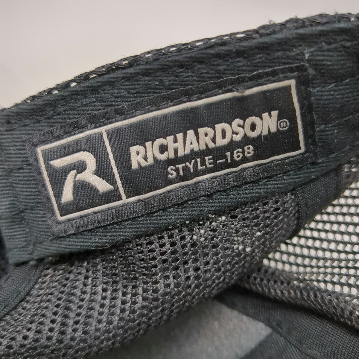 Richardson Trucker Hat Black One Size A&P Helicopters Mesh Snapback Embroidery