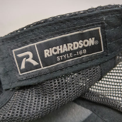 Richardson Trucker Hat Black One Size A&P Helicopters Mesh Snapback Embroidery