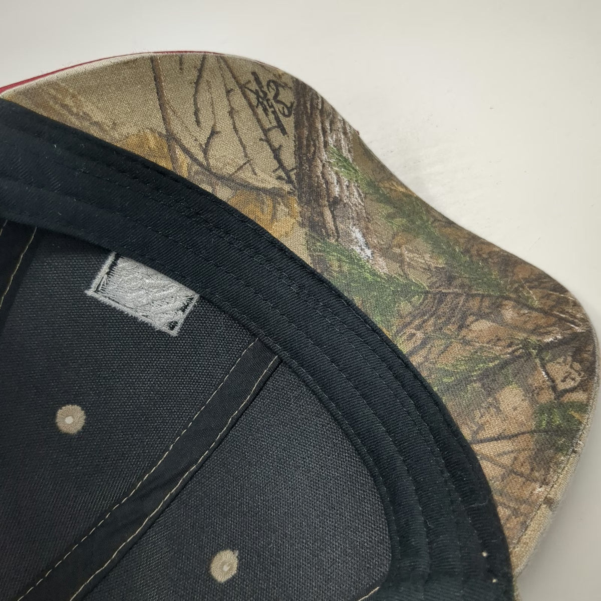 Home Depot Baseball Cap Brown One Size Camo American Flag Realtree Logo Hat