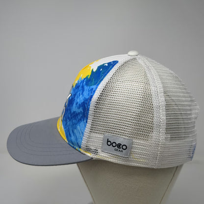 Boco Gear Trucker Hat Yellow Blue Gray One Size St Jude Walk Run Mesh Snapback