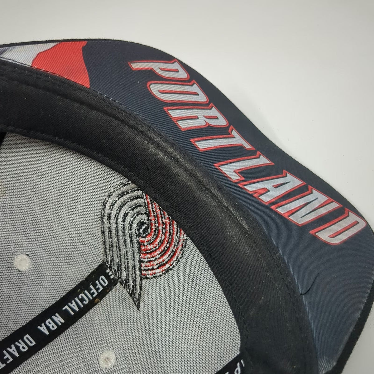 adidas Portland Trail Blazers NBA Snapback Black One Size Draft Hat Flat Brim