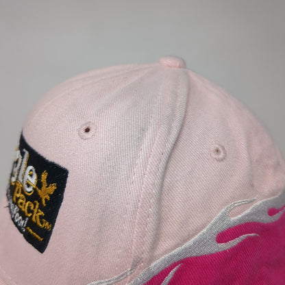 Eagle Pack Natural Pet Food Strapback Hat Pink OSFM Embroidered Magic