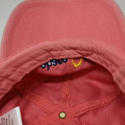 Adams Baseball Cap Pink One Size Leather Slideback Hat Abaco Inn Bahamas Resort