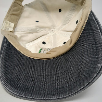 Aruba Pirate Flag Baseball Cap Beige Blue One Size Fish Skeleton Caribbean Hat