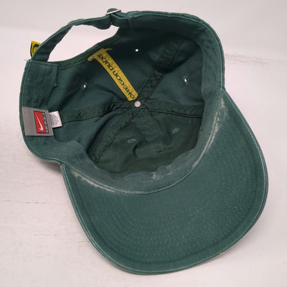 Nike Oregon Ducks NCAA Green One Size Baseball Cap Slideback Cotton Embroidered
