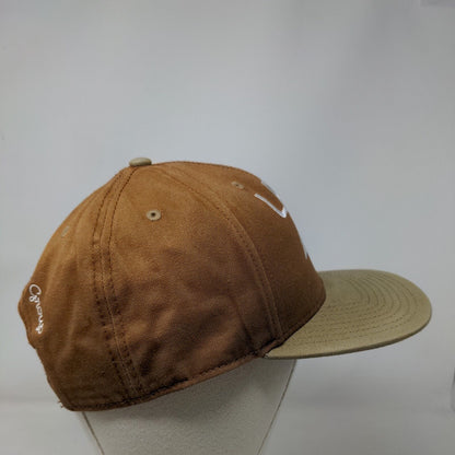 LRG Lifted Research Group Snapback Hat Brown OSFM Embroidered
