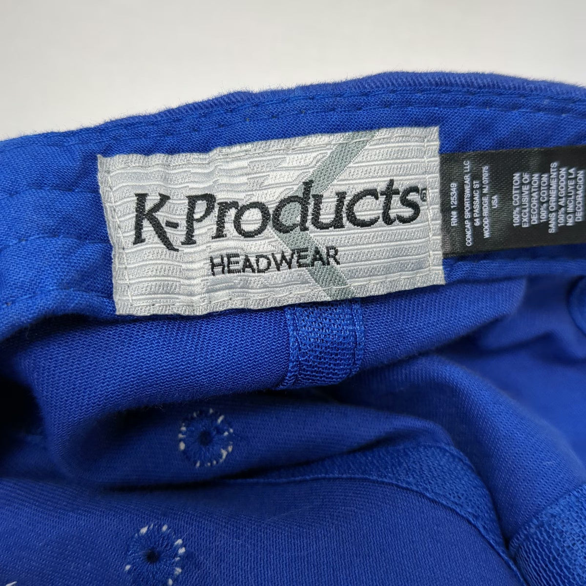 K-Products Baseball Cap Blue One Size BASF We Create Chemistry Slideback Hat