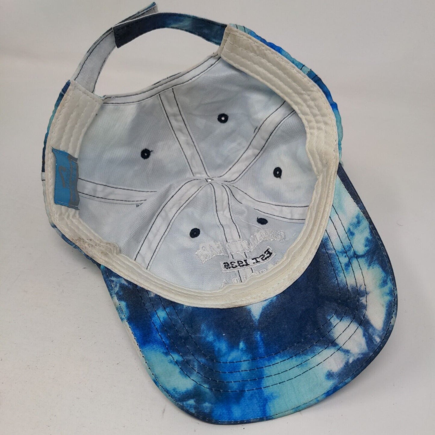 Panama City Beach Florida Strapback Hat Blue OS Adjustable Tie Dye Surf Style