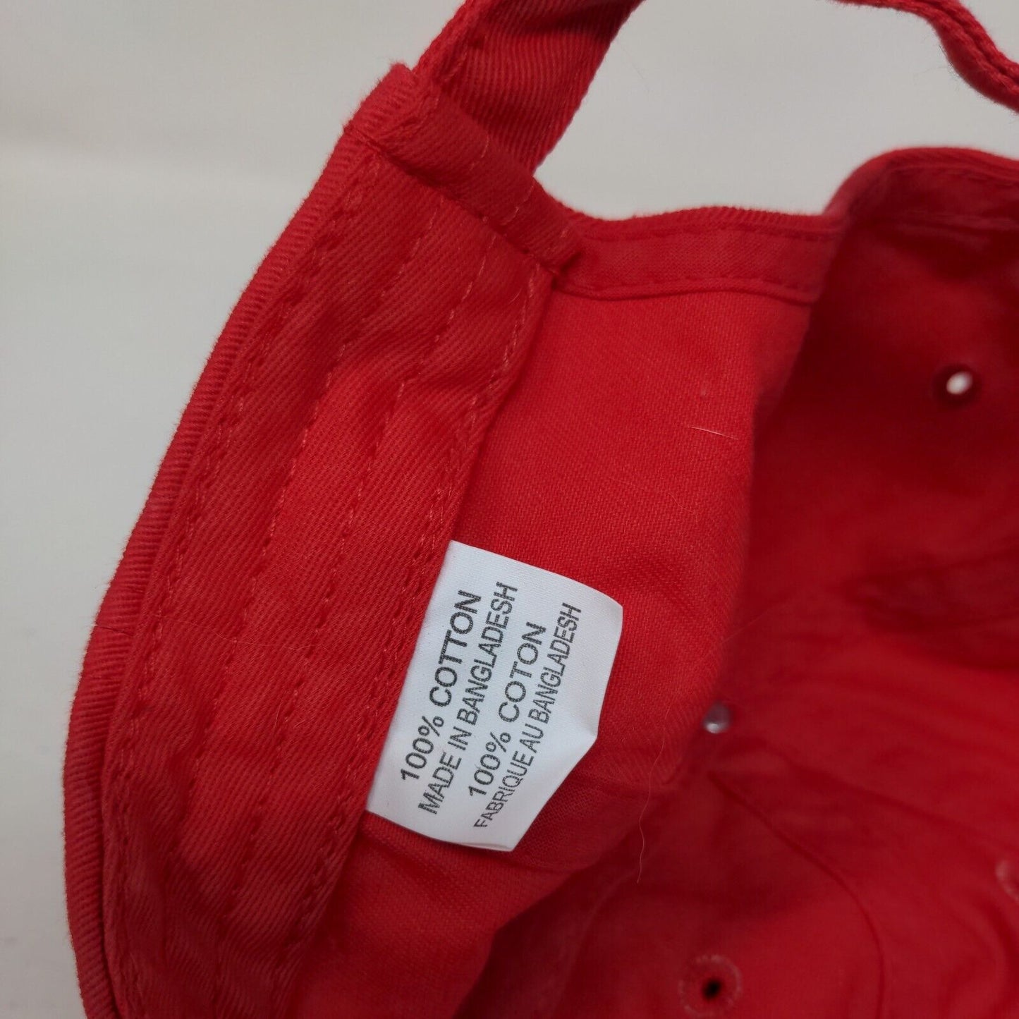 Leinenkugel's Slideback Hat Red One Size Adjustable Embroidered Vented Holes