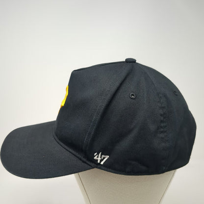 '47 Pittsburgh Pirates MLB Black OSFM 5 Panel Snapback Hat Cotton Gray Underbrim