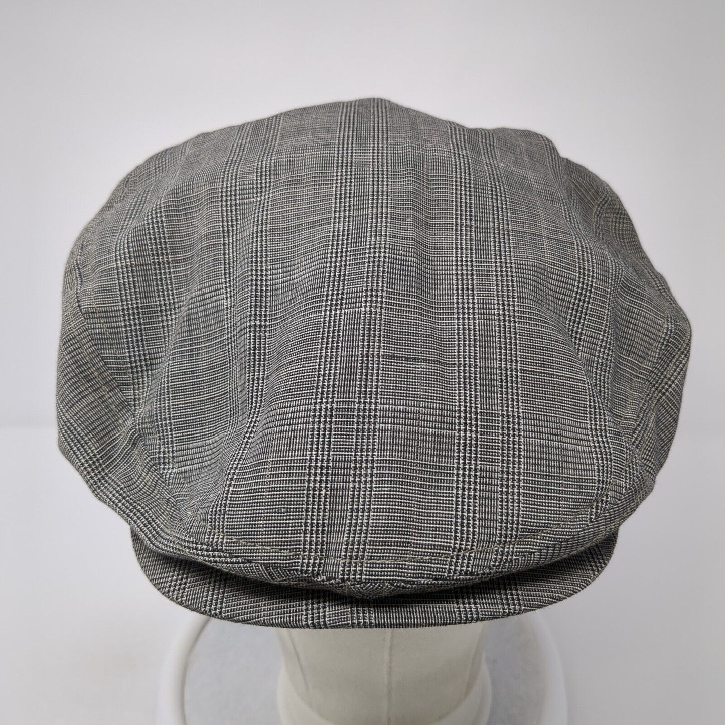 Unbranded Flat Cap Gray Large/XL Plaid Wool Blend Blank Outdoor