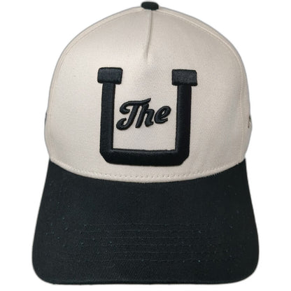 Woodn Grail 5 Panel Beige Hat One Size Snapback Utah Utes The U Embroidery