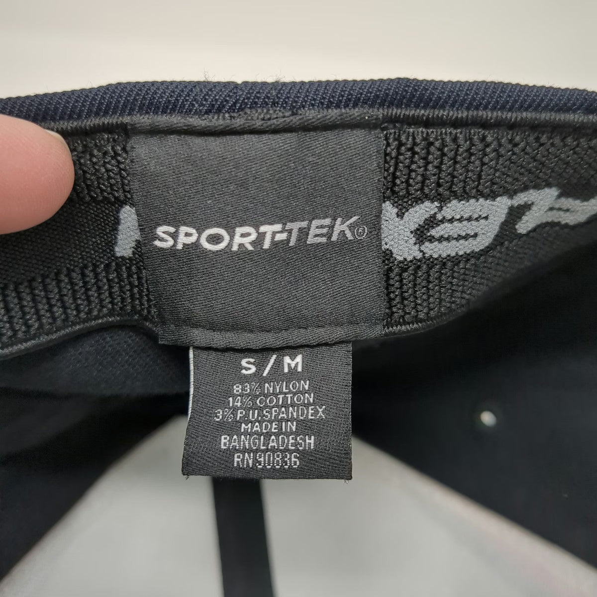 Sport-Tek Black Baseball Cap Size M Electrical Wholesale Supply Co Red Piping