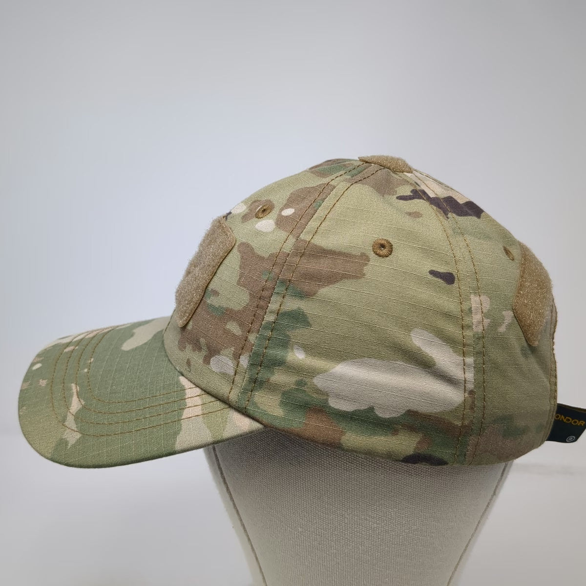 Condor Baseball Cap Green One Size Camo Hook Loop Patch Tactical Outdoor Hat