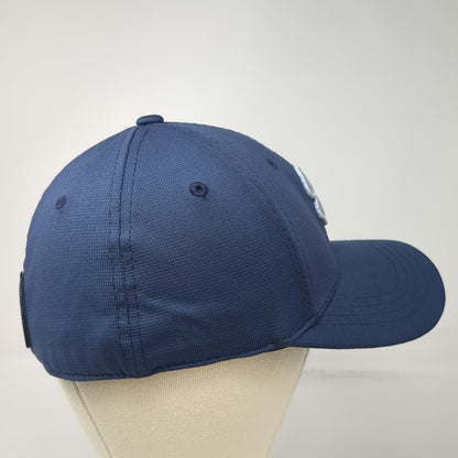 Black Clover Baseball Cap Blue M Clover Live Lucky Stretch Fit Textured Hat