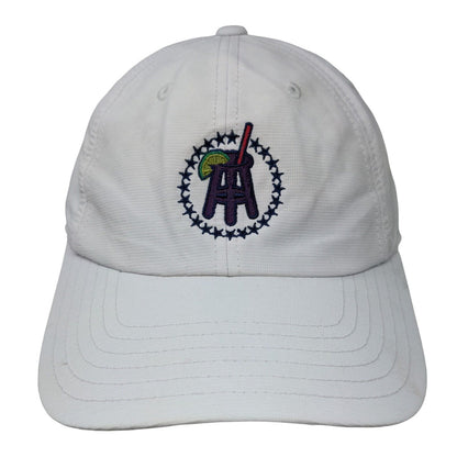 Barstool Margarita Strapback Hat White One Size Embroidered American Needle