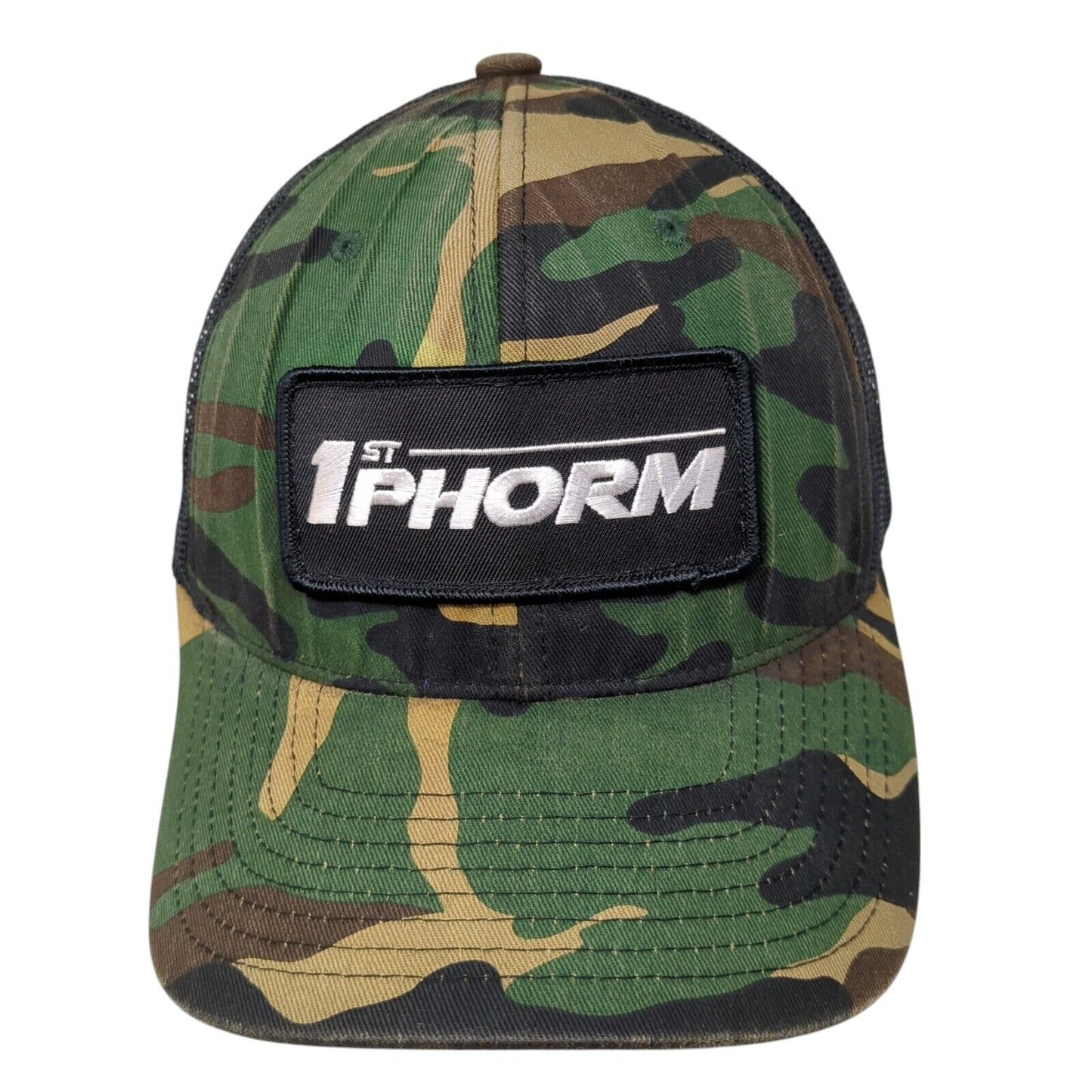 1st Phorm Snapback Trucker Hat Camouflage OS Adjustable Mesh Back Richardson