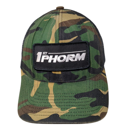 1st Phorm Snapback Trucker Hat Camouflage OS Adjustable Mesh Back Richardson