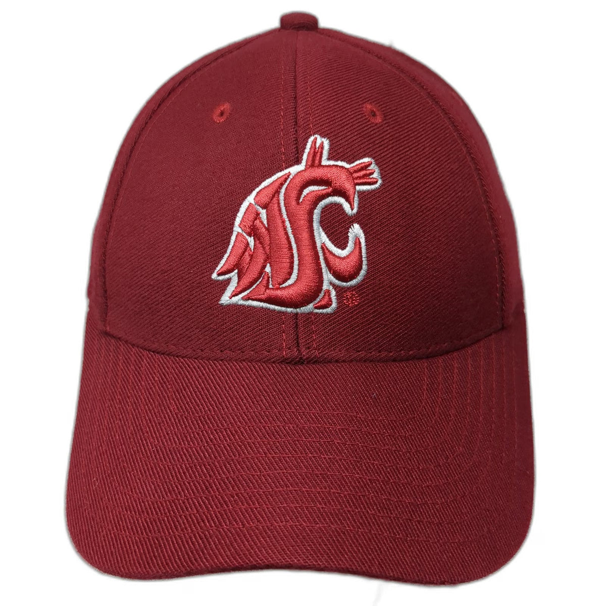Legacy Baseball Cap Red OS NCAA Strapback WSU Wazzu Cougars Embroidered Hat