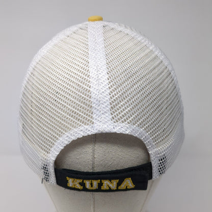 Kuna Strapback Trucker Hat Black One Size Adjustable Embroidered Mesh Back