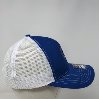 Richardson Snapback Trucker Hat Blue Adjustable Embroidered Letters