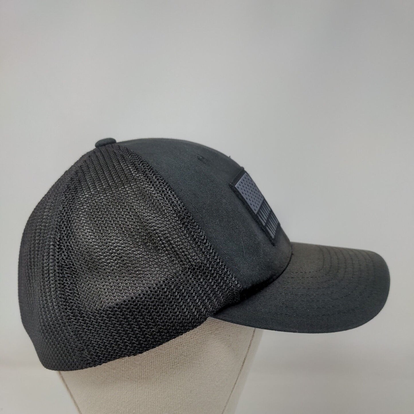 Columbia Pine Tree Flag Fitted Mesh Back Trucker Hat Black One Size