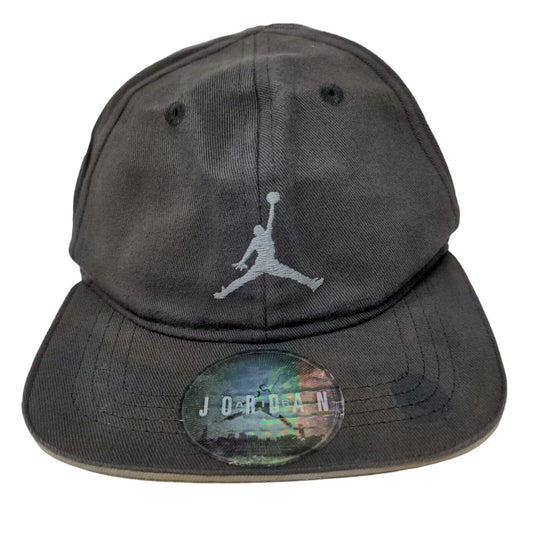 Air Jordan Baby Boy's Snapback Hat Gray Distressed Jumpman Logo W/Sticker